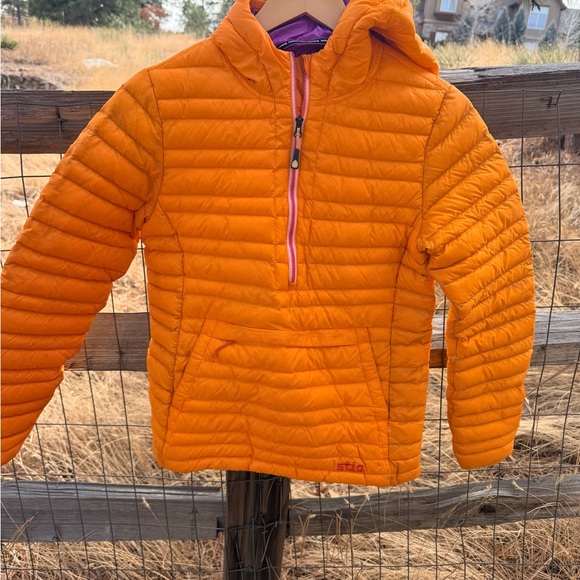 Stio Jackets & Blazers - Stio Women’s Small Pinion Down Pullover - Vibrant Orange and Purple Jacket